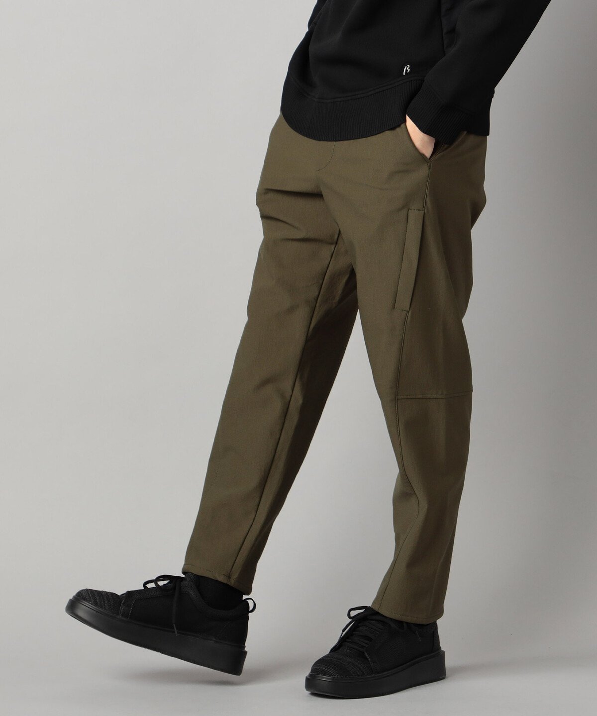 【SALE／40%OFF】β MEN 【裏起毛】ツイル テーパードパンツ コムサメン パンツ スラックス・ドレスパンツ カーキグリーン ブラック ネイビー【送料無料】