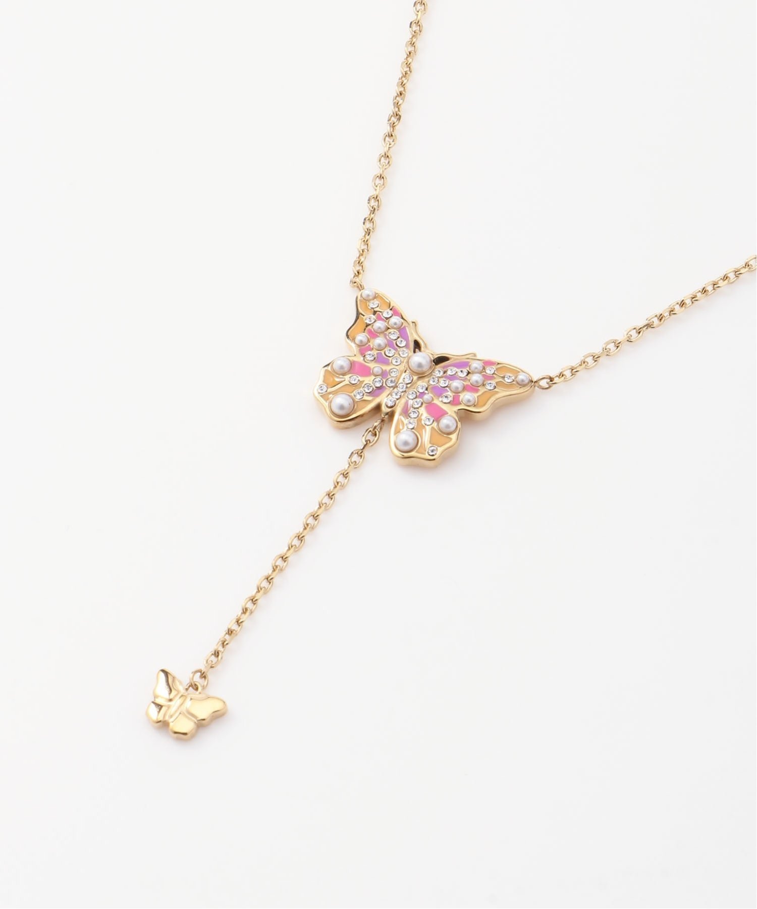 GUESS GUESS/(W)BORBOLETA Y Necklace ネックレス アクセサリー ゲス アクセサリー・腕時計 ネックレス ゴールド【送料無料】