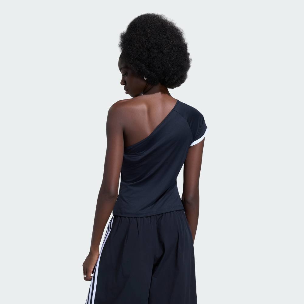 【公式】アディダス adidas 返品可 ADILENIUM 5.0 オフショルダーTシャツ アディダス トップス カットソー・Tシャツ ブラック