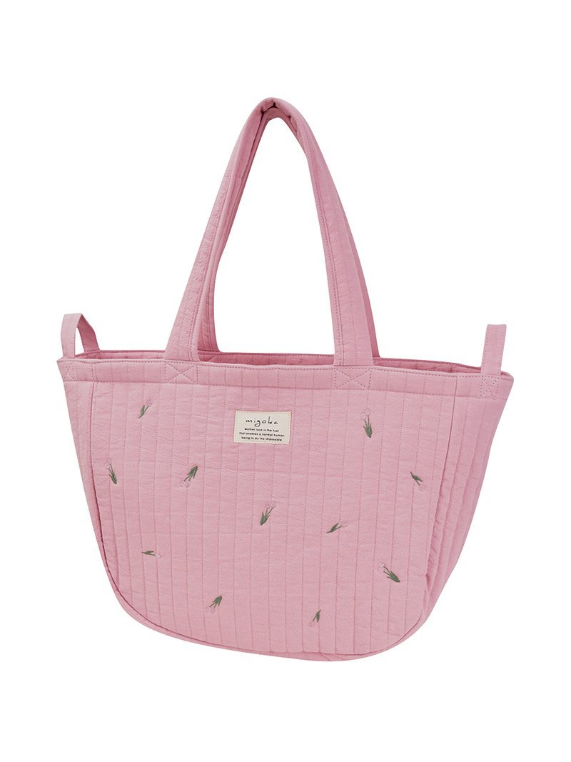 migoka 【migoka】トートバッグ キルティング ママバッグ アヴェンチュラ マタニティウェア・ベビー用品 マザーズバッグ・おむつポーチ ピンク ベージュ【送料無料】