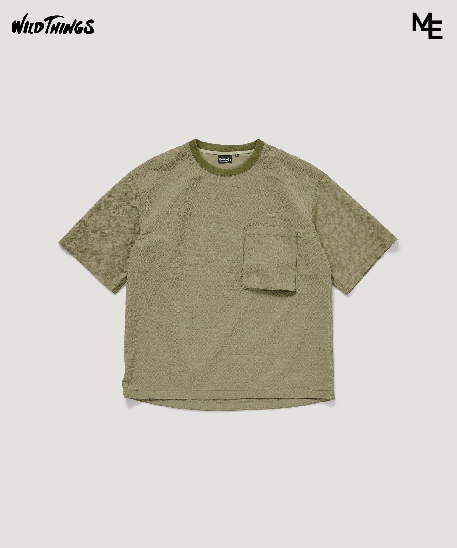 Inst. minotauro para establecimiento Inst. minotauro Para estnation/M4E x Wild Things bolsillo Camiseta Estnation Tops Cut Saw Camiseta Negro Verde [Envío gratuito] — vista 2