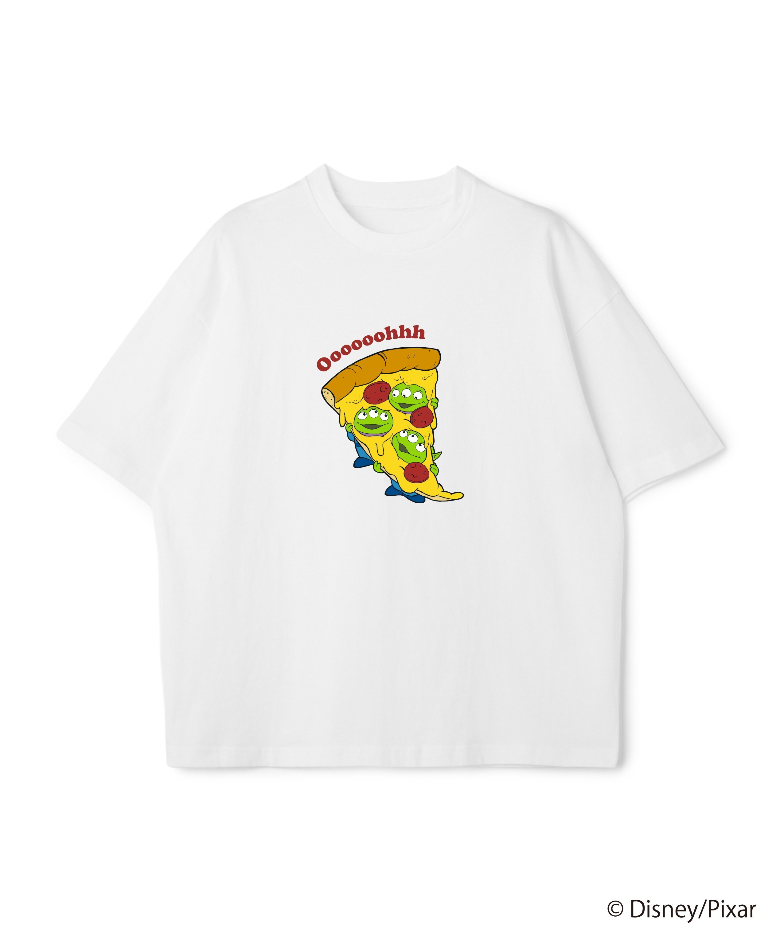 【TOY STORY/トイ・ストーリー】エイリアン/リトル・グリーン・メン半袖Tシャツ / Over Harf Sleeve T-shirt《UNISEX》 クロスマルシェ トップス カットソー・Tシャツ ホワイト ブラック