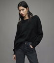 【SALE／30 OFF】ALLSAINTS (W)CHRISSY CASH NECK JUMPER オールセインツ トップス ニット ブラック グレー【送料無料】