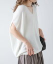 【SALE/40%OFF】La-gemme コクーンVネックニット ラジュール トップス ニット ブルー ブラック グレー ホワイト ブラウン