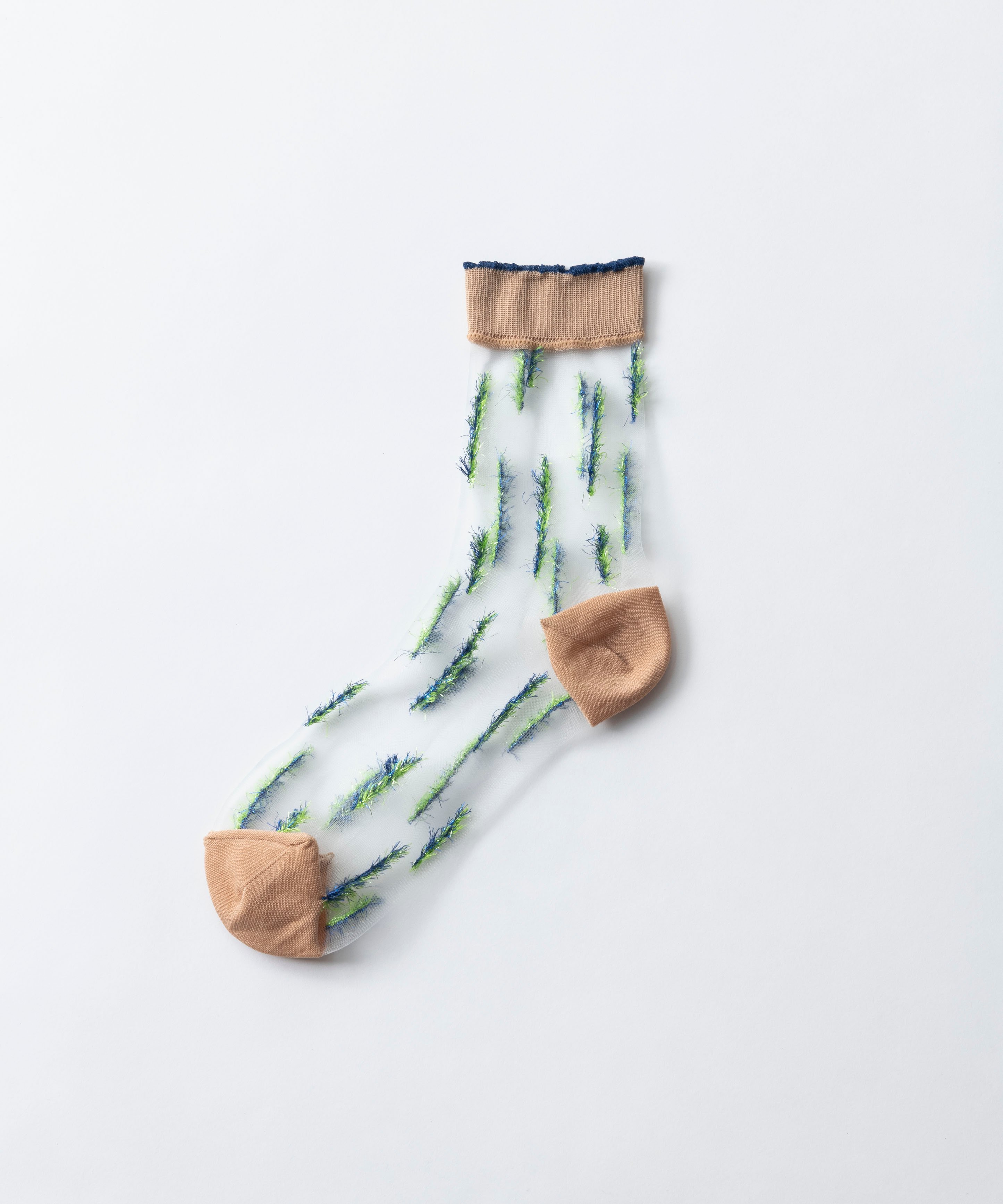 TRICOTE STRIPE SHAGGY SOCKS トリコテ 靴下・レッグウェア 靴下 ベージュ グレー ブラックのサムネイル