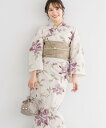 【SALE/20%OFF】SOUBIEN 浴衣2点セット レディース (浴衣+帯) ソウビエン 着物・浴衣・和装小物 浴衣 ピンク ベージュ ホワイト【送料無料】