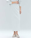 BEIGE, 【洗える】LAURA / ドライタッチIラインニットスカート ベイジ, スカート ロング・マキシスカート ブラック【送料無料】