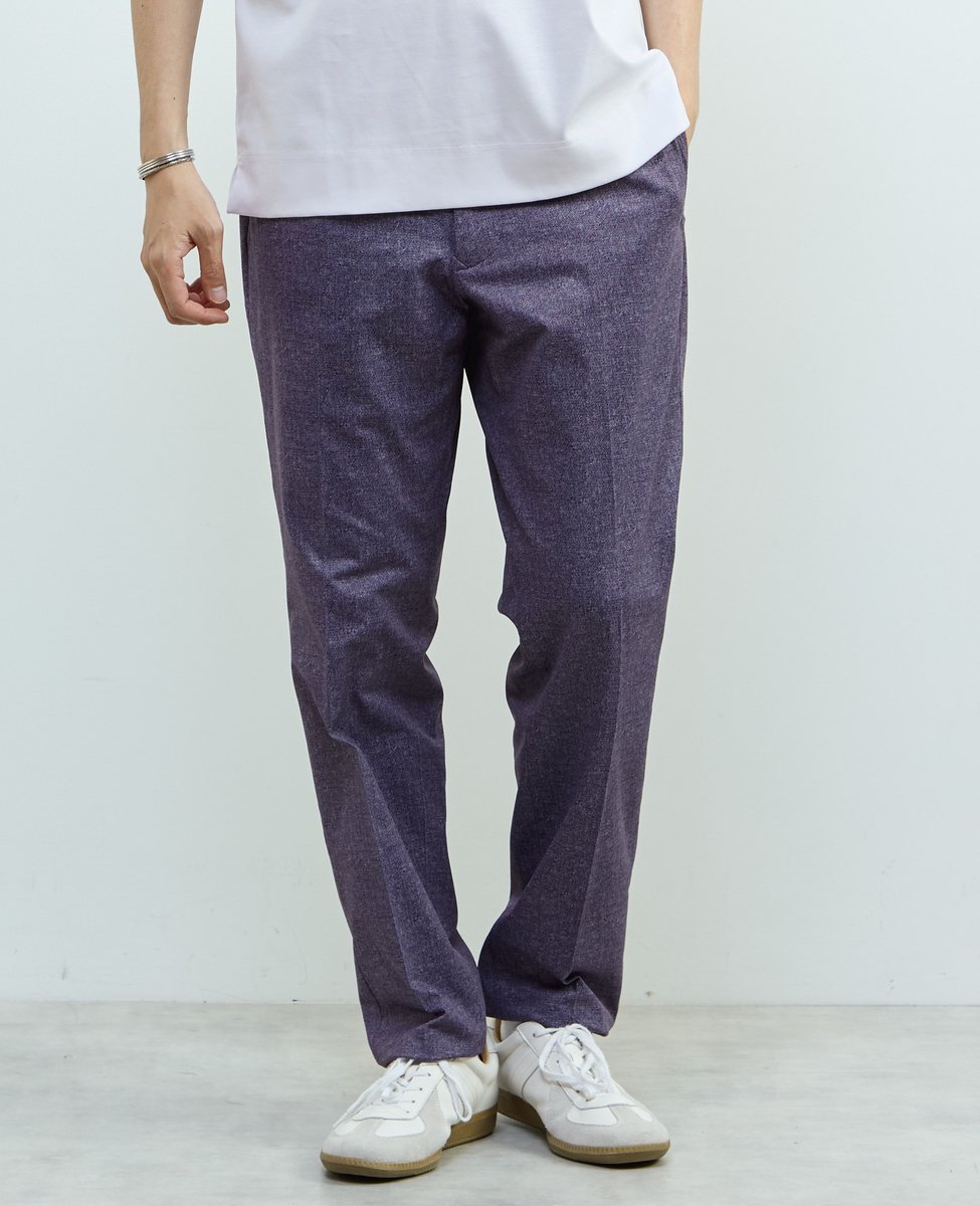 MEN'S MELROSE プリントテックドットジャージイージーパンツ(セットアップ可) メンズメルローズ パンツ スラックス・ドレスパンツ ベージュ グレー ネイビー