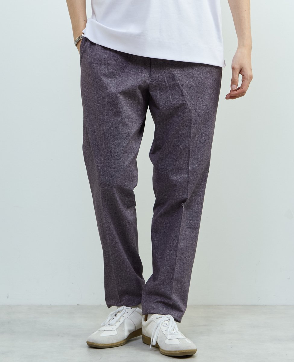 MEN'S MELROSE プリントテックドットジャージイージーパンツ(セットアップ可) メンズメルローズ パンツ スラックス・ドレスパンツ ベージュ グレー ネイビー