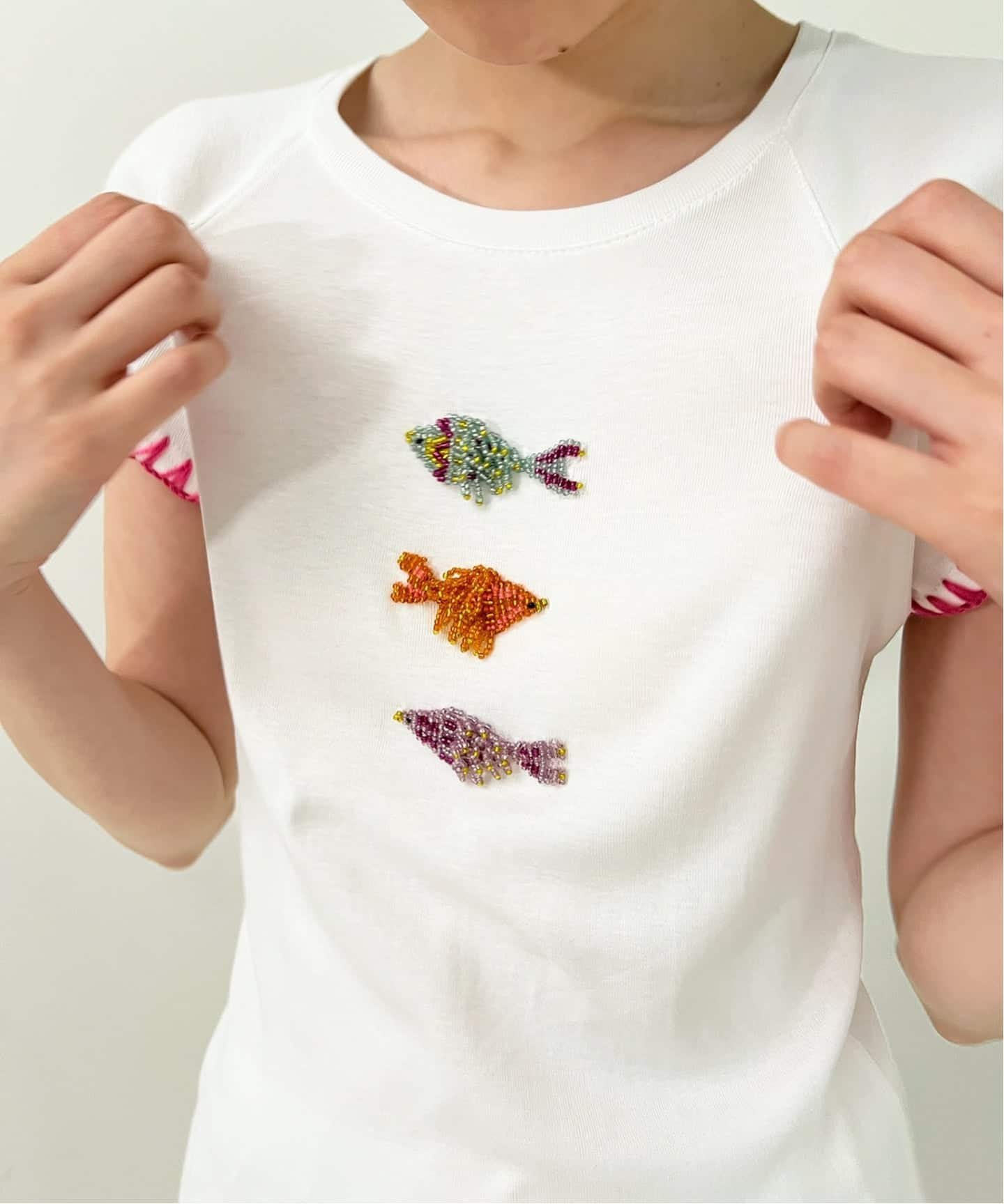 【Tach clothing/タッチ クロージング】 Coralia T shirt エディット フォー ルル トップス カットソー・Tシャツ ホワイト