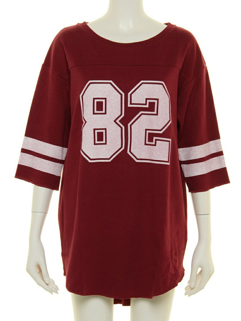 gelato pique 【garden】アメフトナンバーTシャツ ジェラートピケ トップス カットソー・Tシャツ ホワイト パープル【送料無料】のサムネイル