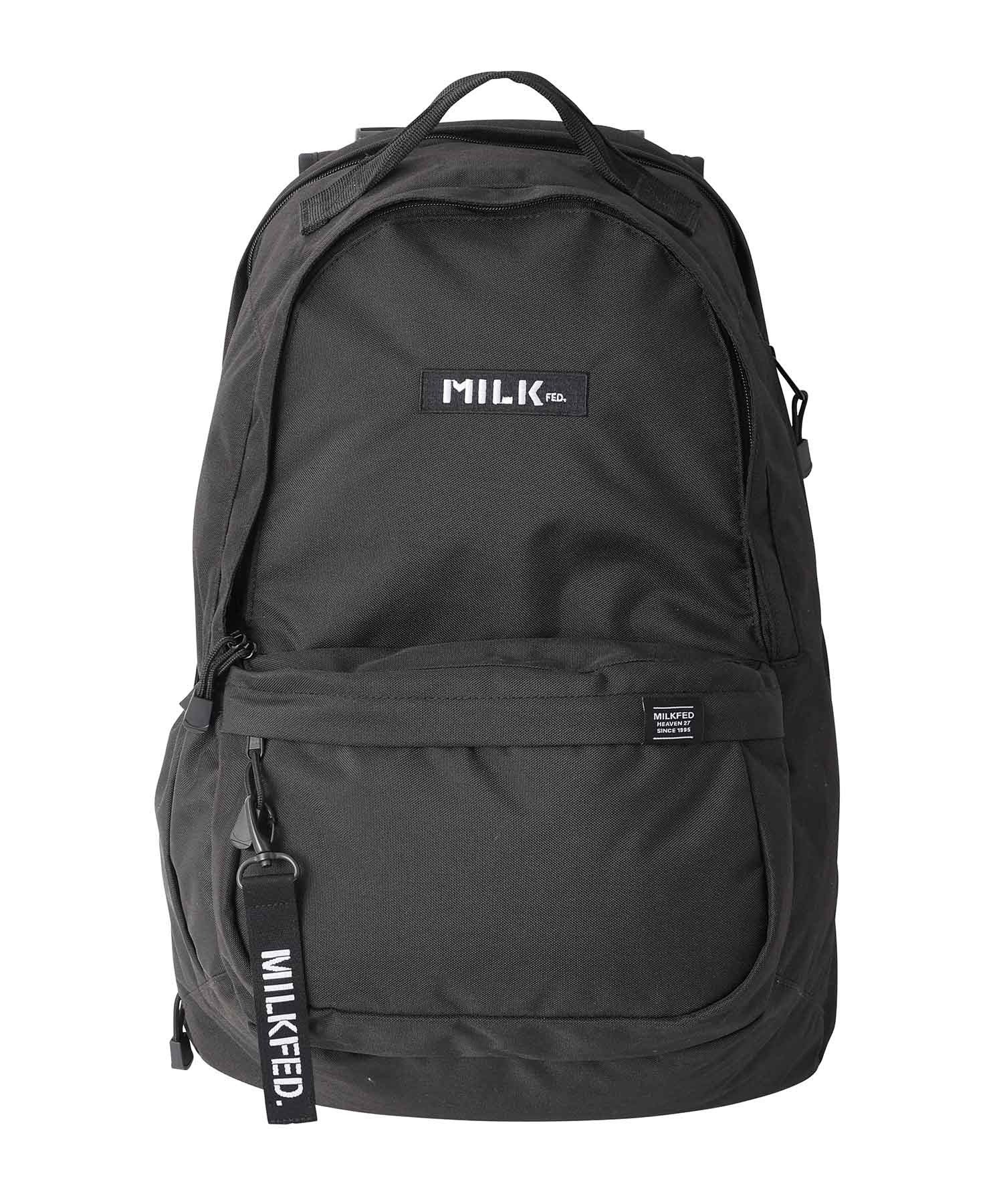 ミルクフェド リュック 【SALE／30%OFF】MILKFED. COMFORTABLE BACKPACK BAR MILKFED. ミルクフェド バッグ リュック・バックパック ブラック パープル レッド【送料無料】