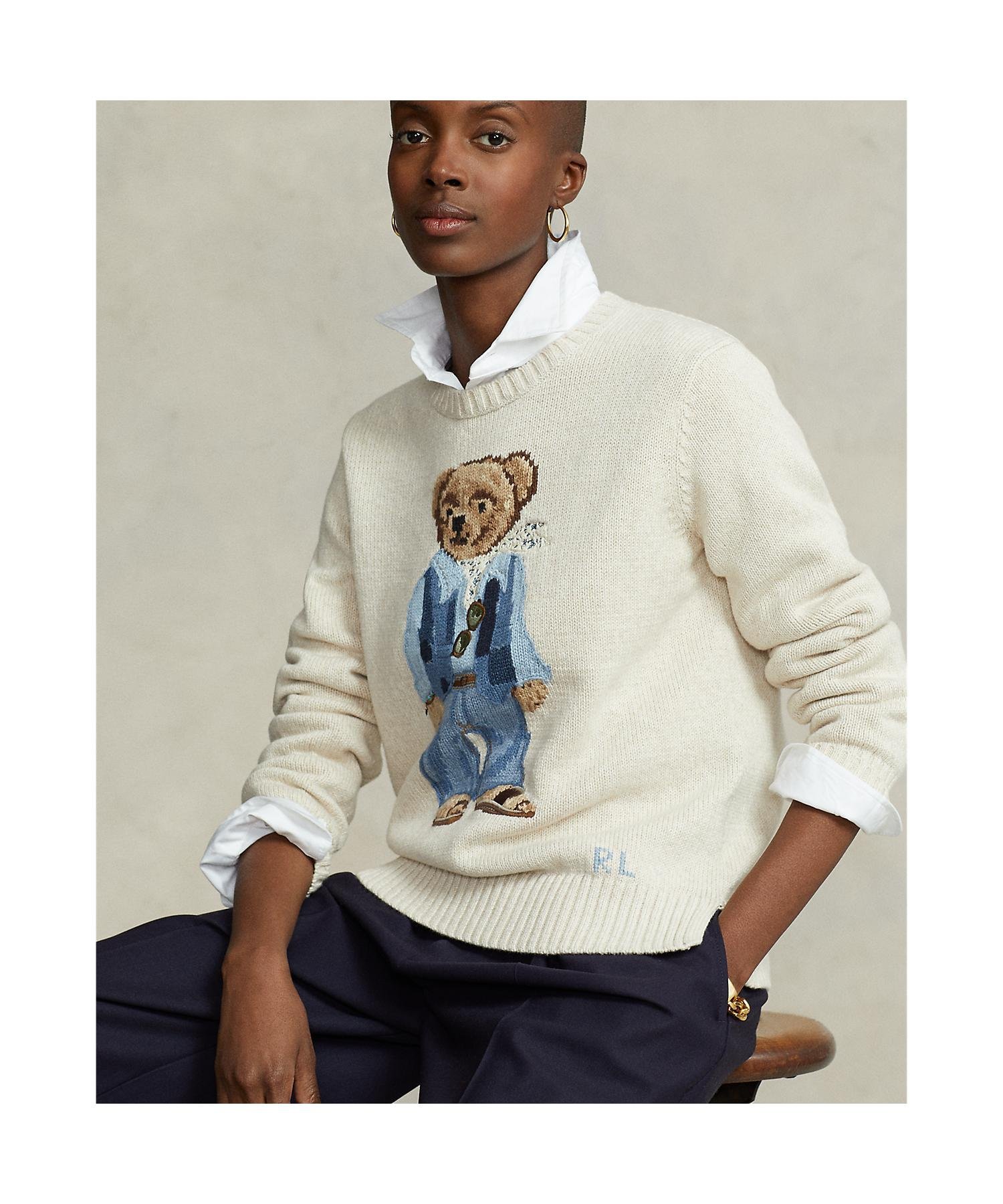 POLO RALPH LAUREN Polo ベア コットン セーター ラルフローレン トップス ニット ブラウン【送料無料】のサムネイル