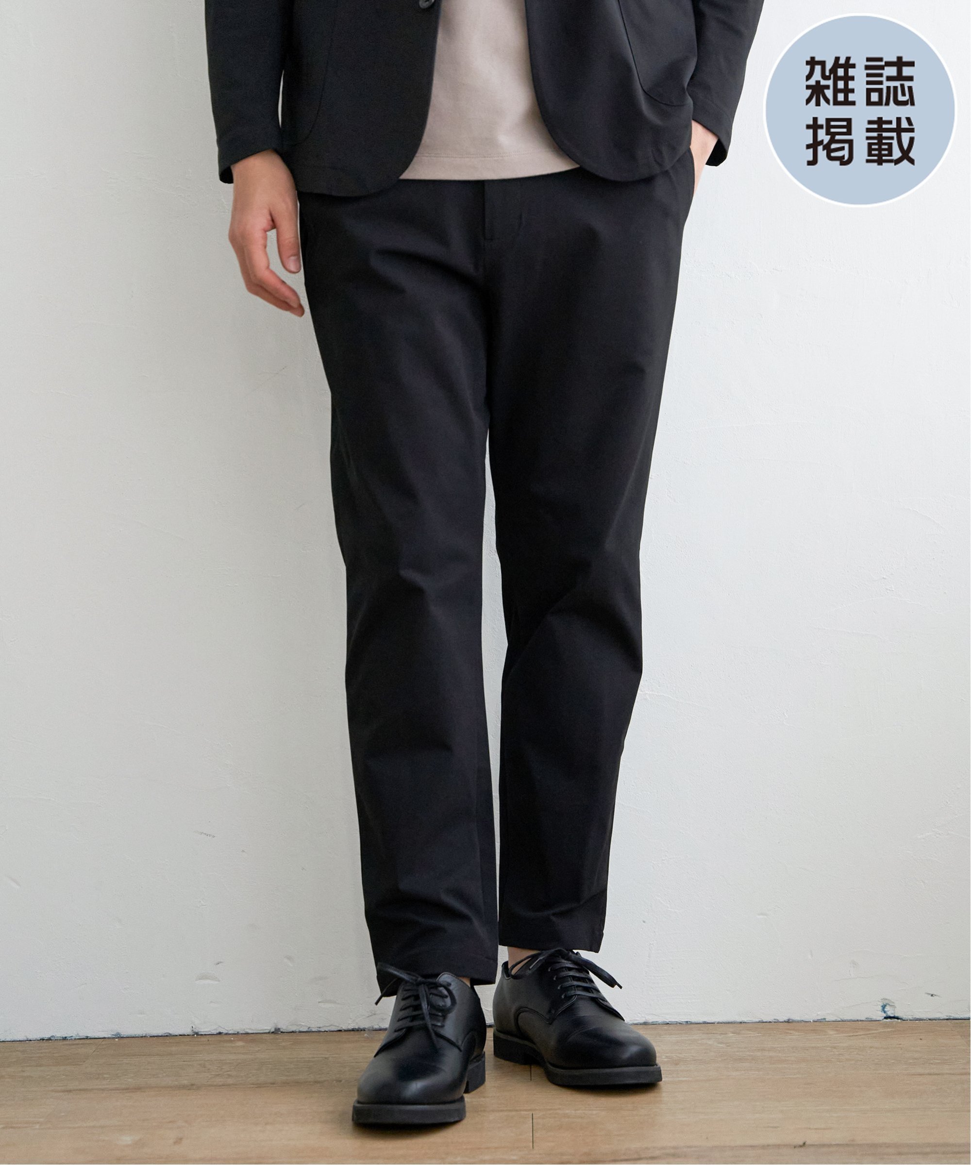 IKKA LOUNGE 【セットアップ対応】GOKU楽ワーク 速乾鹿の子パンツ イッカ パンツ その他のパンツ ブラック ブルー ベージュ