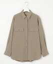 【SALE/30%OFF】自由区 S 【洗える】ハイツイストシャツ ブラウス ジユウク トップス シャツ・ブラウス ホワイト ブラウン グレー【送料無料】(4)