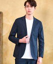 【SALE/10%OFF】DRESSTERIOR 【洗える/セットアップ可/吸湿速乾/Safari5月号掲載】COOL MAX シアサッカージャケット ドレステリア ジャケット・アウター テーラードジャケット・ブレザー ネイビー【送料無料】
