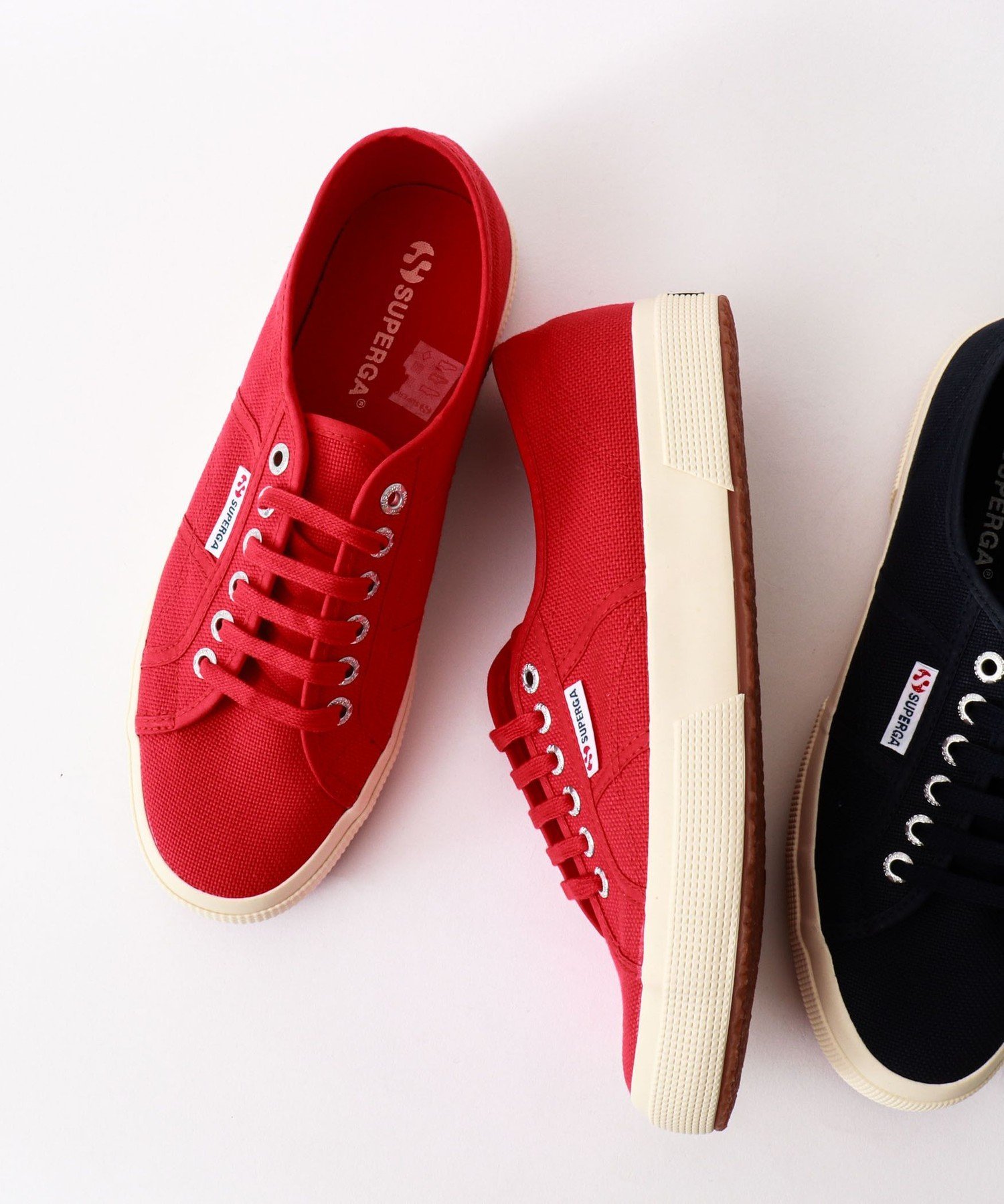 【SALE／30%OFF】NOLLEY'S goodman 【SUPERGA/スペルガ】2750 COTU CLASSIC 25AW ノーリーズ シューズ・靴 スニーカー レッド ネイビー【送料無料】