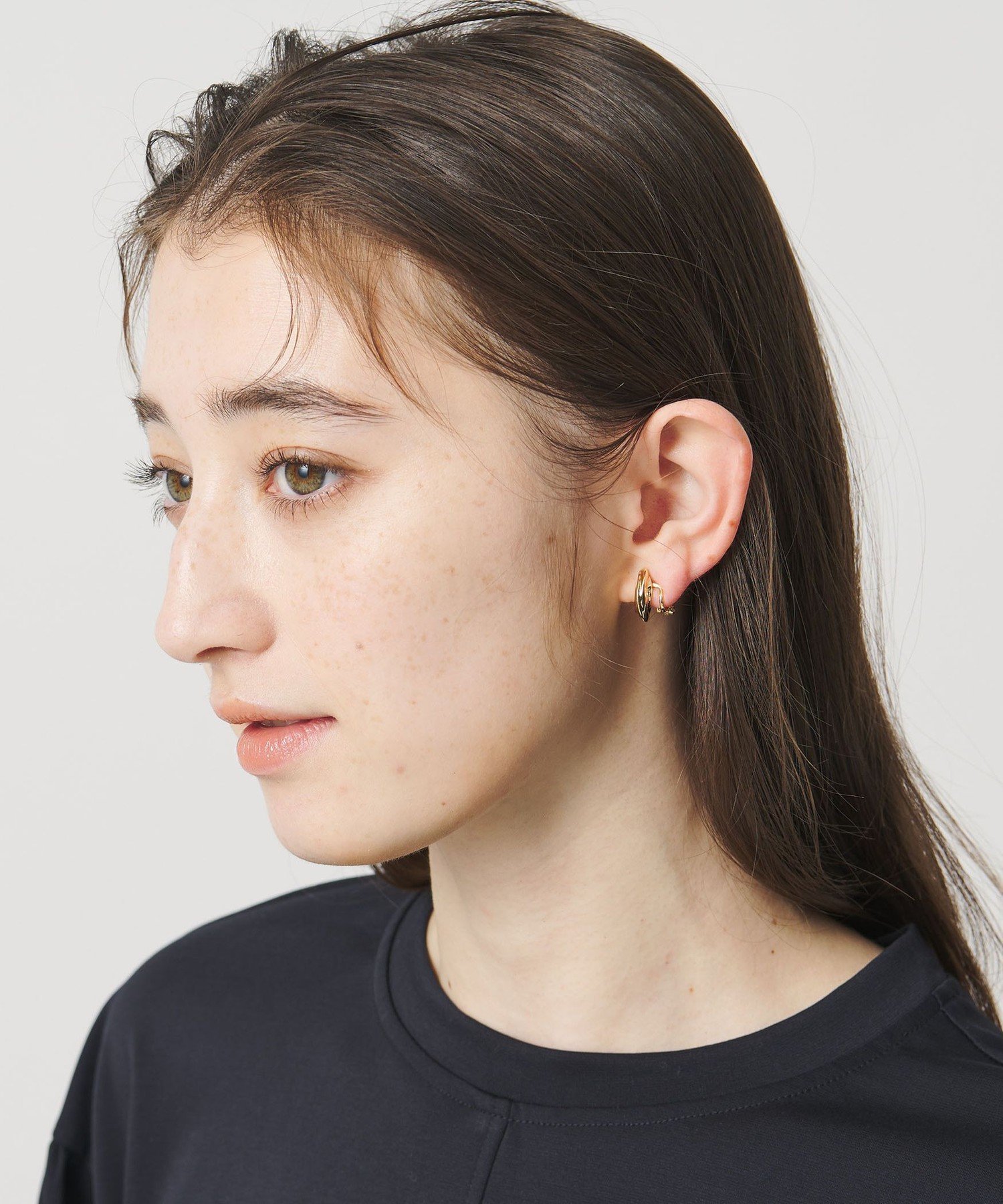 UNITED ARROWS カービングC イヤリング ユナイテッドアローズ アクセサリー・腕時計 イヤリング・イヤーカフ シルバー ゴールド【送料無料】