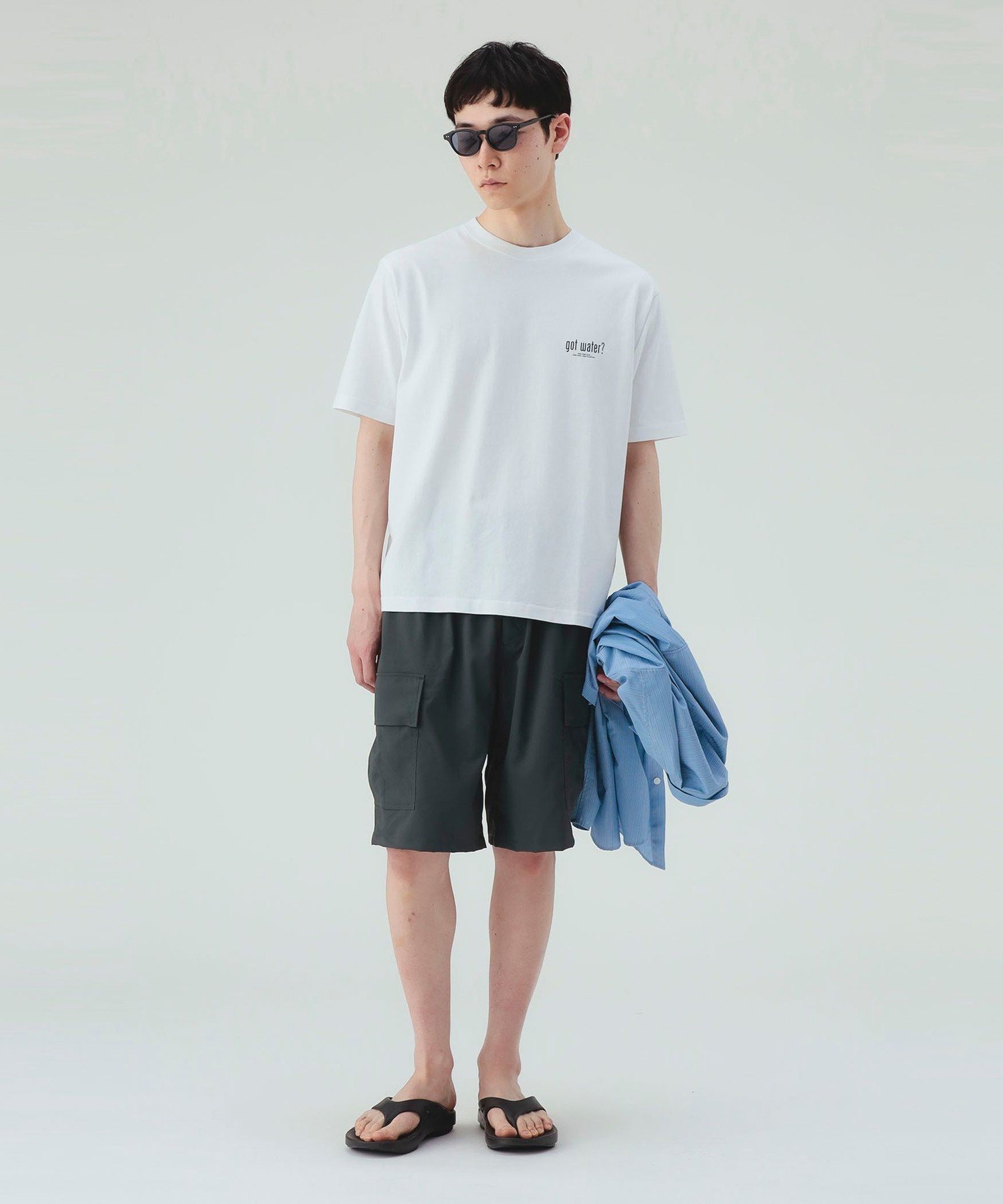BEAMS HEART MEN 【ユニセックス】got water? グラフィック Tシャツ ビームス ハート トップス カットソー・Tシャツ ホワイト ベージュ【送料無料】