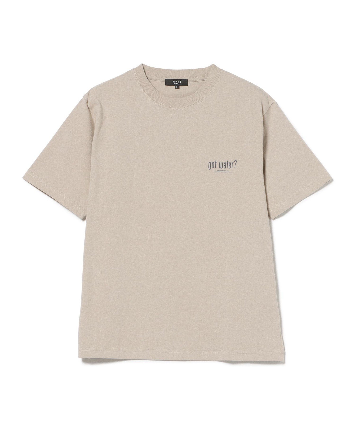 BEAMS HEART MEN 【ユニセックス】got water? グラフィック Tシャツ ビームス ハート トップス カットソー・Tシャツ ホワイト ベージュ【送料無料】