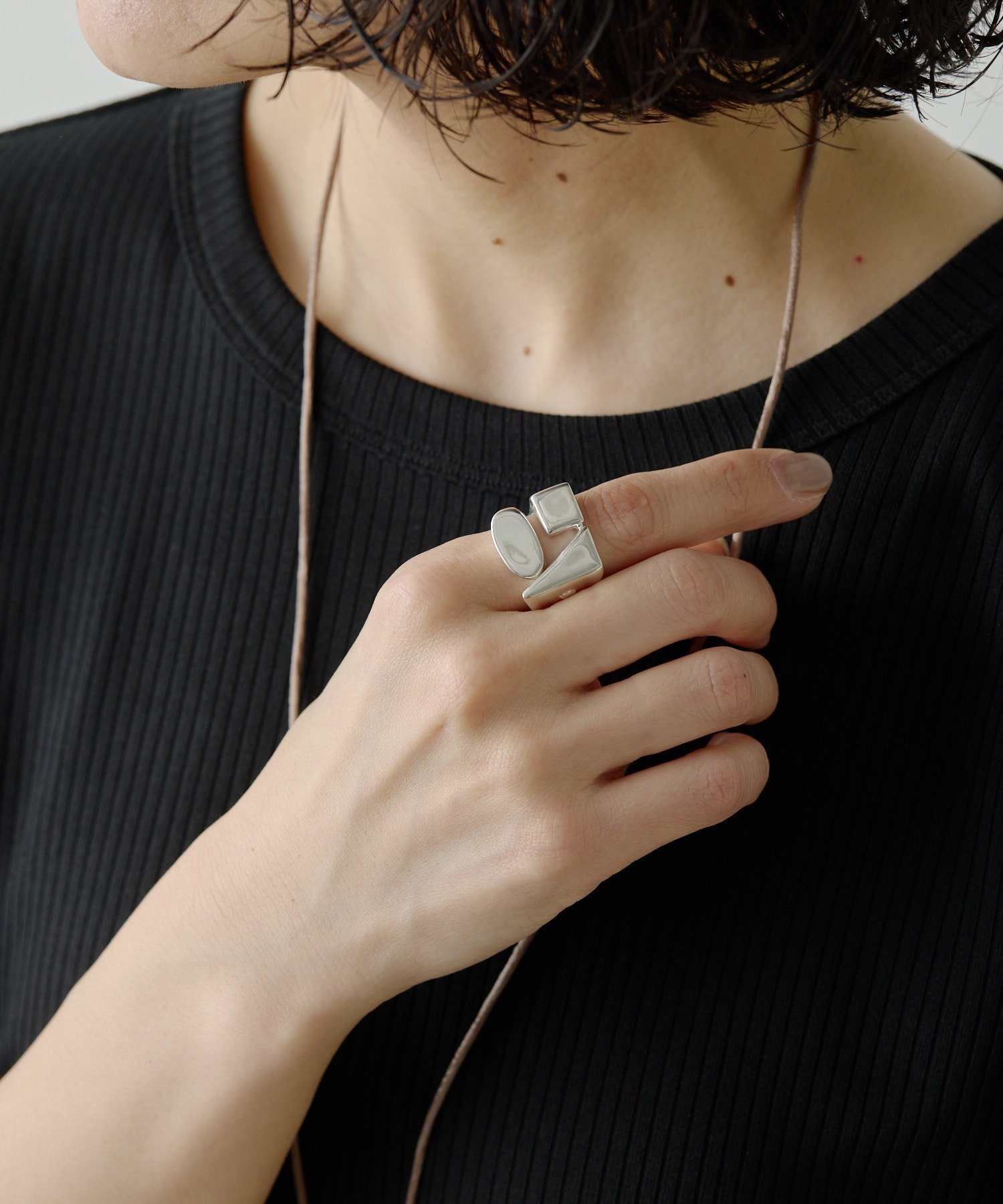 【SALE／30%OFF】ear PAPILLONNER 《スターリングシルバー使用》ジオメトリーリング イア パピヨネ アクセサリー・腕時計 リング・指輪 シルバー【送料無料】