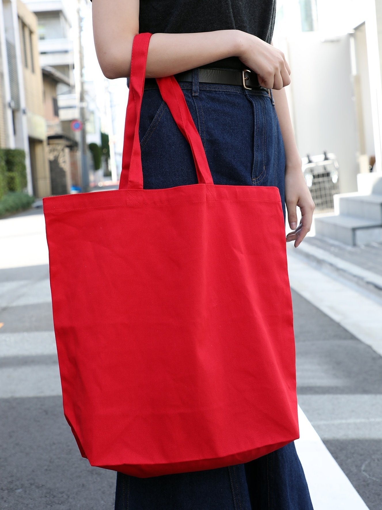 楽天Rakuten Fashion【SALE／46％OFF】United Athle United Athle/ヘビーコットンキャンバストートバッグ L エコバッグ セットアップセブン バッグ トートバッグ ホワイト グレー ブラック レッド ネイビー