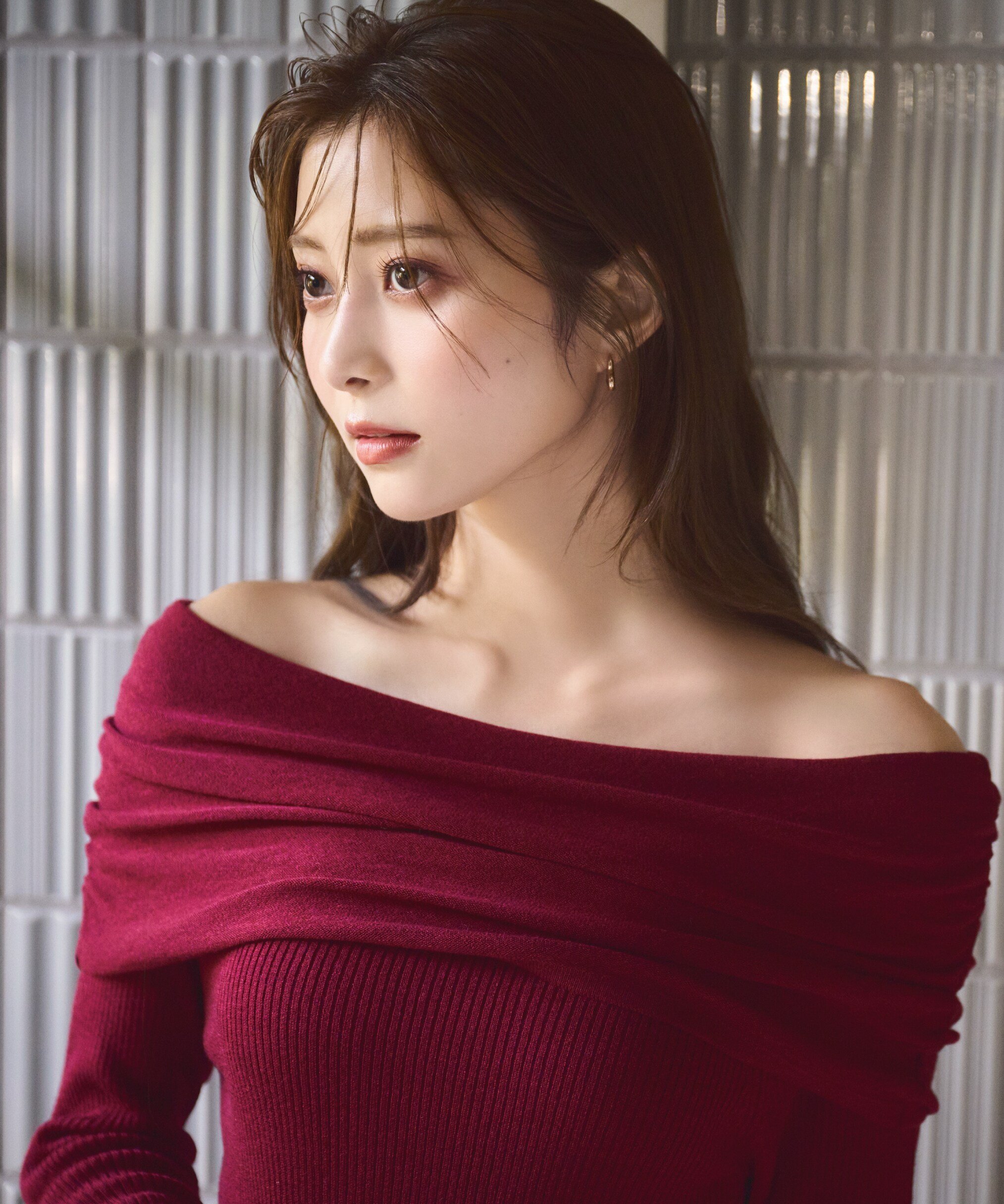 PROPORTION BODY DRESSING ギャザーオフショルニット 24AW プロポーションボディドレッシング トップス ニット レッド グレー ホワイト【送料無料】のサムネイル