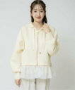 【SALE/60%OFF】Noela チュールレイヤード2WAYパーカー ノエラ トップス パーカー・フーディー ベージュ ネイビー イエロー【送料無料】