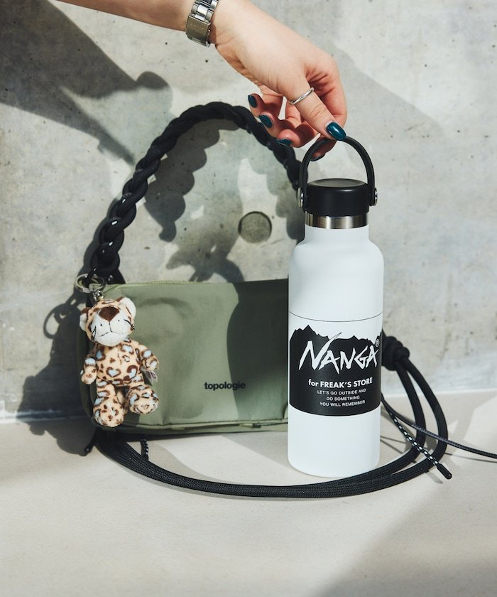 NANGA×Hydro Flask 別注 18oz STANDARD MOUTH ハイドロフラスク スタンダードマウス フリークスストア スポーツ・アウトドア用品 アウトドア・レジャー・キャンプ用品 オレンジ ベージュ ブラック グレー ホワイト【送料無料】
