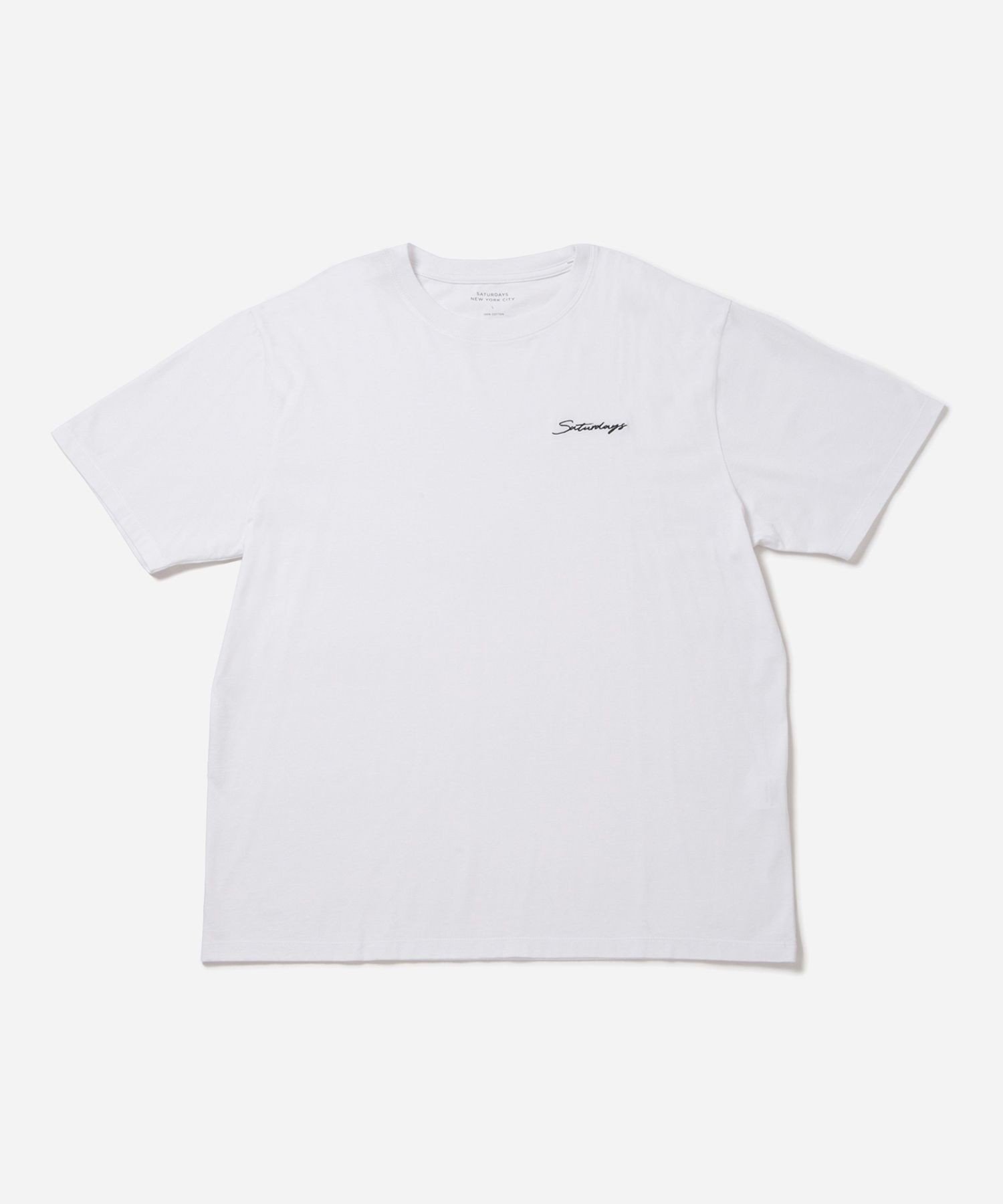 Saturdays NYC Script Standard SS Tee サタデーズ　ニューヨークシティ トップス カットソー・Tシャツ ブラック ホワイト【送料無料】