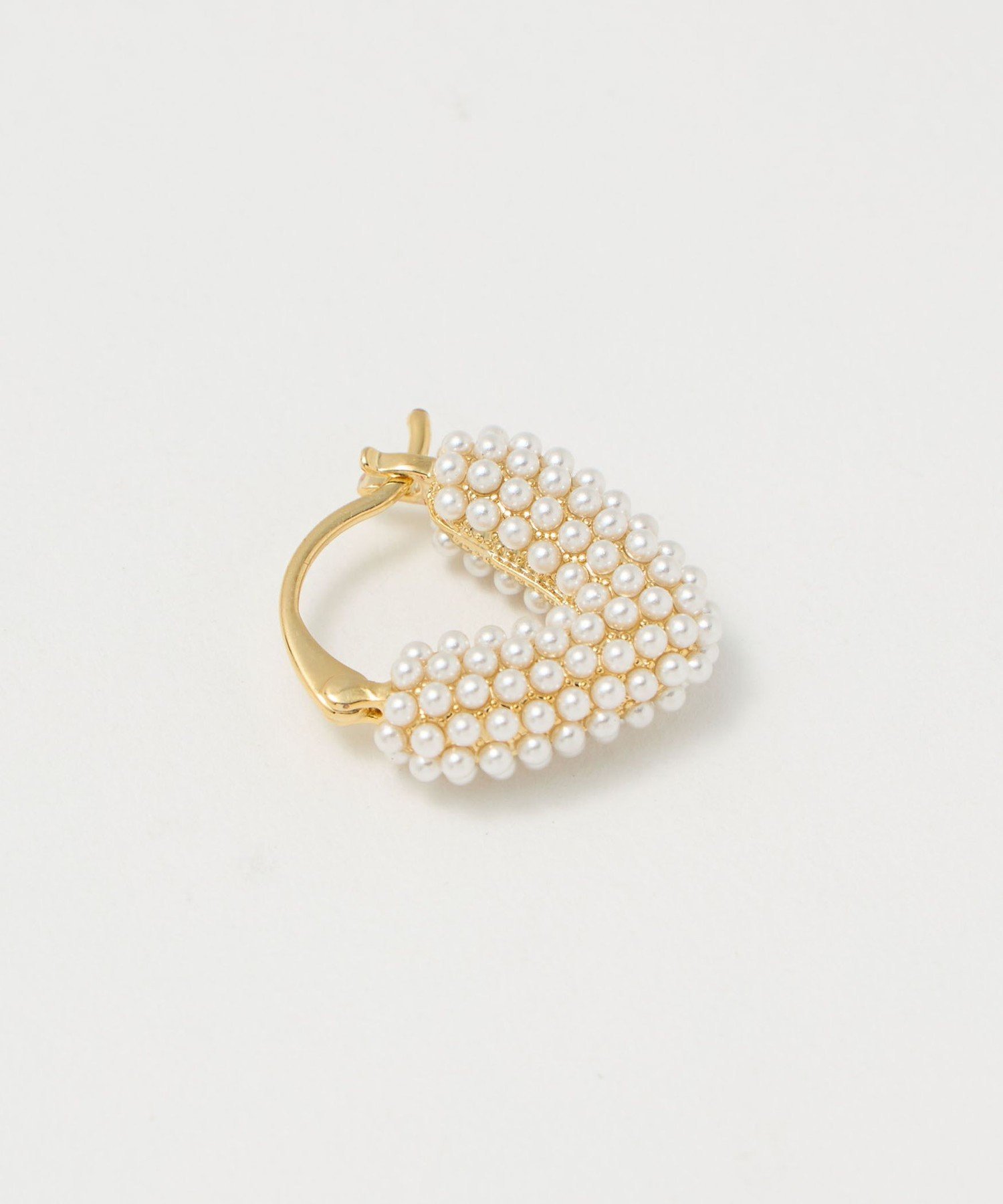 ＜kaene＞ミニフープ ハート ピアス＜Select by EMMEL REFINES＞ ユナイテッドアローズ グリーンレーベルリラクシング アクセサリー・腕時計 ピアス ホワイト