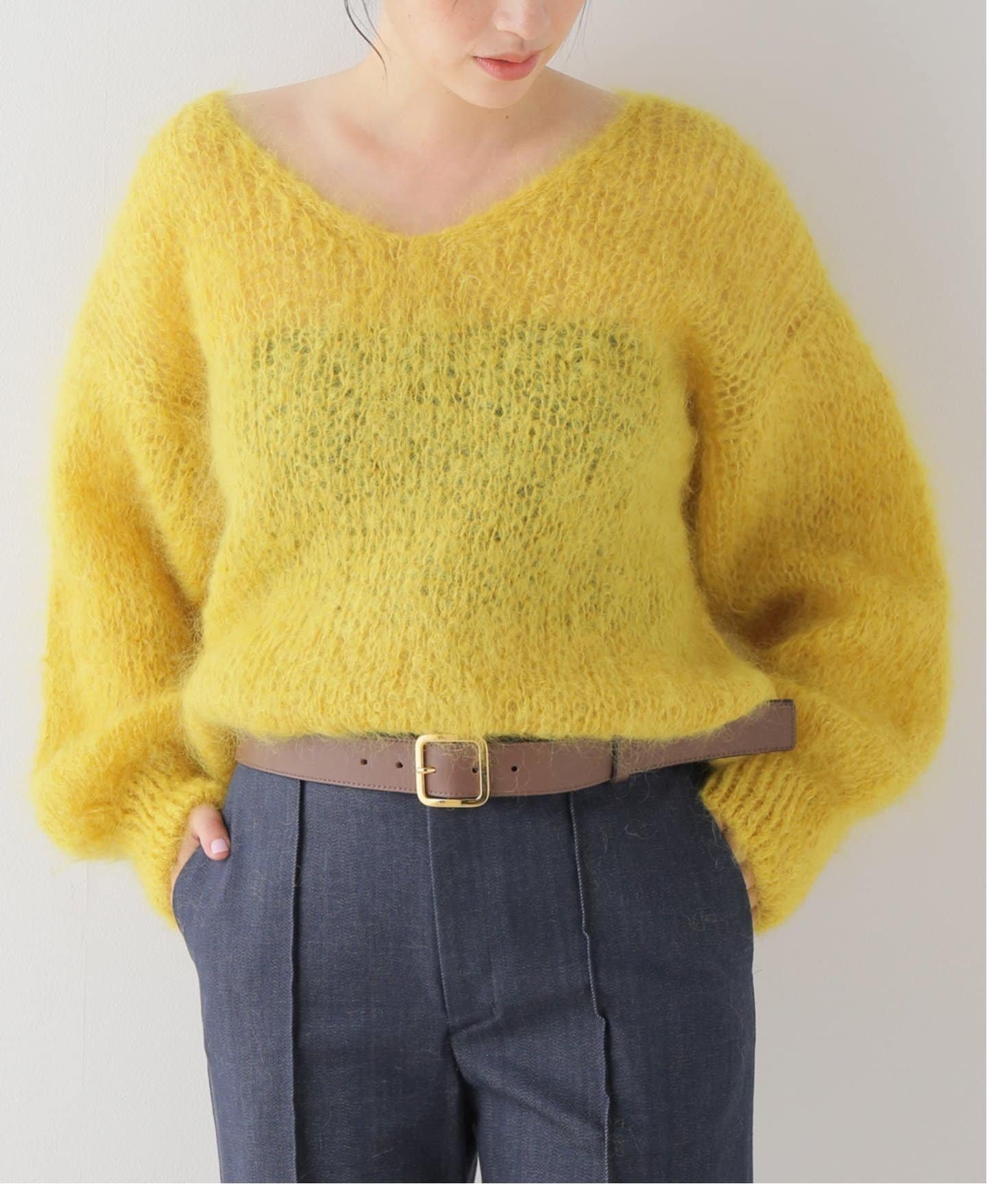 【SALE／30%OFF】La Totalite 【AMERICAN DREAMS/アメリカンドリームス】ニットプルオーバー ラ トータリテ トップス ニット イエロー グレー パープル【送料無料】のサムネイル