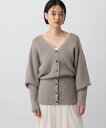 【SALE/54%OFF】A part by ウエストシェイプVネックカーディガン アパートバイ トップス ニット グレー ベージュ【送料無料】(4)