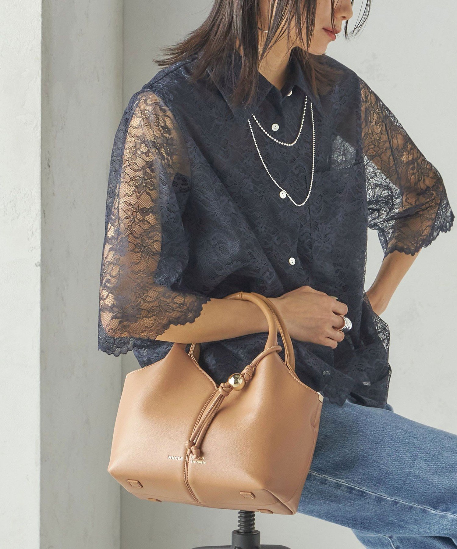 【SALE／30%OFF】SHIPS WOMEN NUCLE: FIORE シップス バッグ ショルダーバッグ ブラウン イエロー【送..