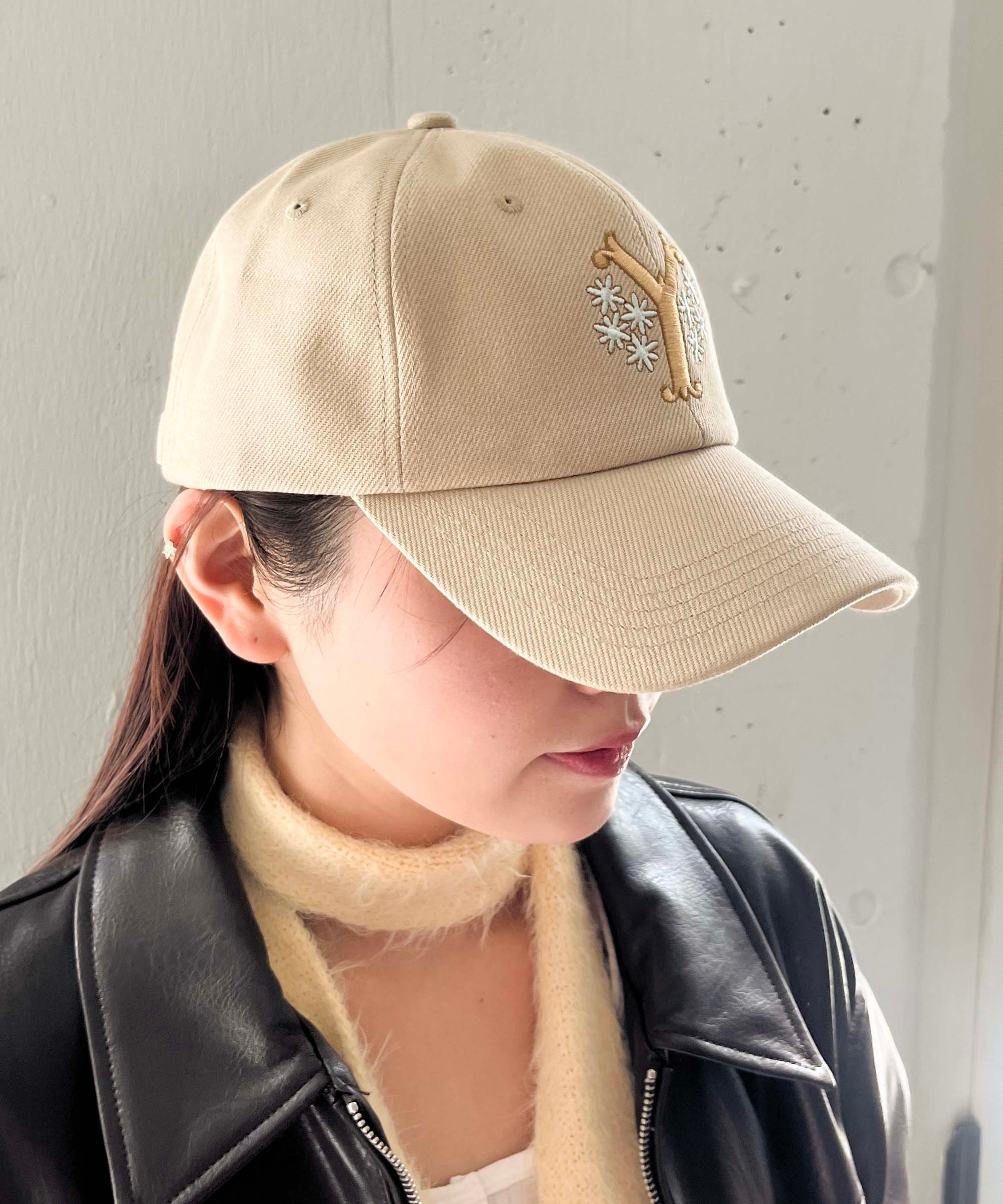 【SALE／5%OFF】Casselini Casselini(キャセリーニ)ロゴキャップ キャセリーニ 帽子 キャップ ブラック ベージュ【送料無料】