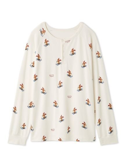 gelato pique 【HOLIDAY】【HOMME】スキーベア柄ロンT ジェラートピケ トップス カットソー・Tシャツ【送料無料】