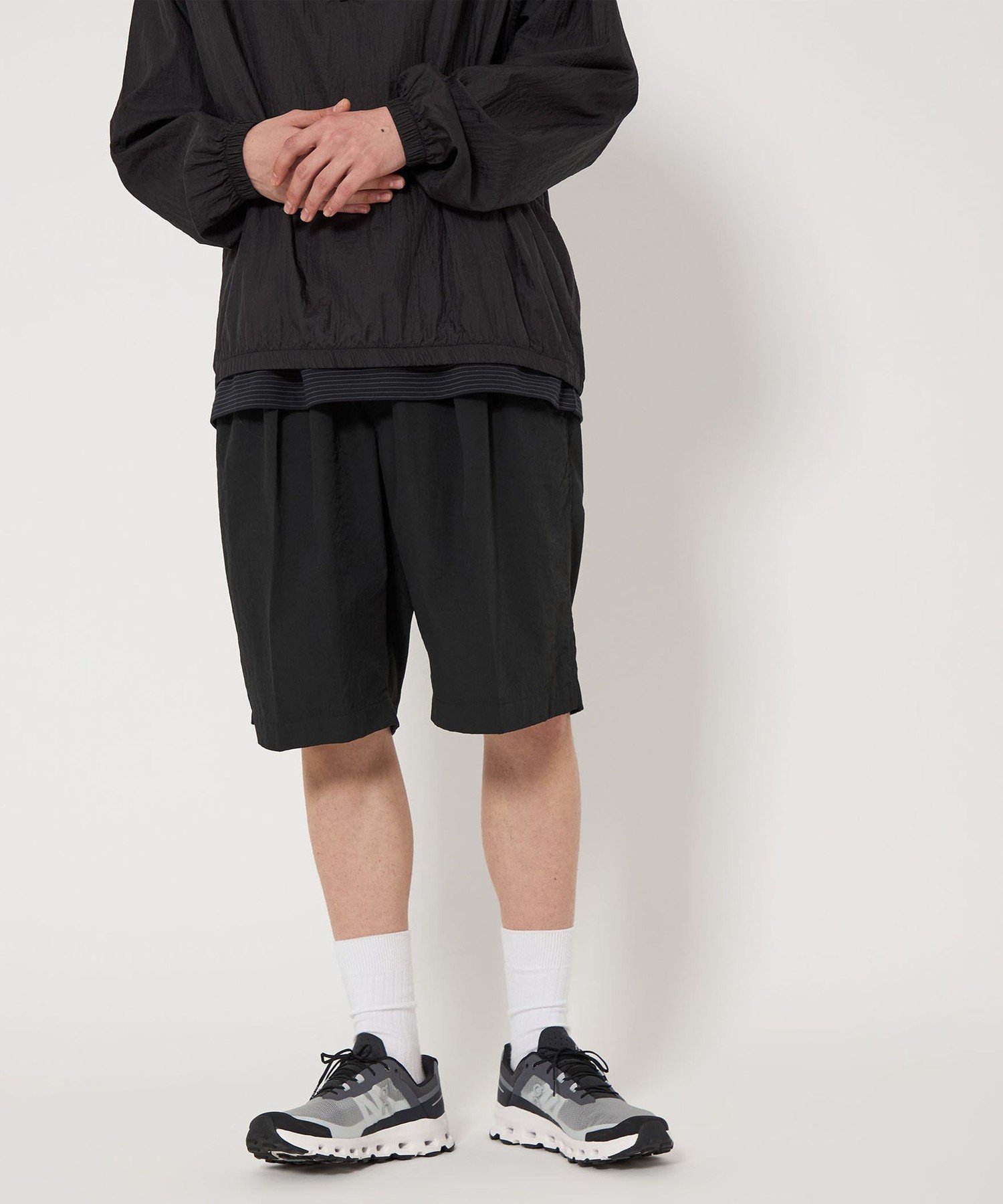 ＜CITEN＞イージーシェフショーツ ユナイテッドアローズ アウトレット パンツ その他のパンツ ブラック ホワイト