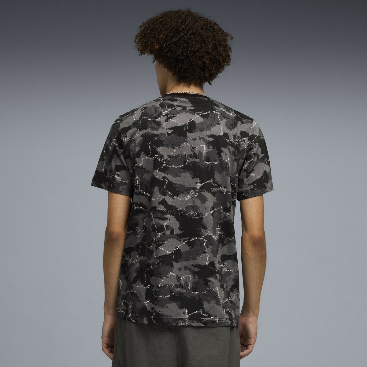 メンズ カモ AOP 半袖 Tシャツ CAMO AOP Tee プーマ トップス カットソー・Tシャツ ブラック