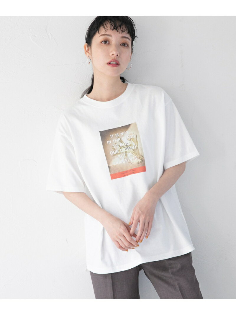 【SALE／36%OFF】LOWRYS FARM フォトプリントTEESS ローリーズファーム トップス カットソー・Tシャツ ホワイト グレーのサムネイル