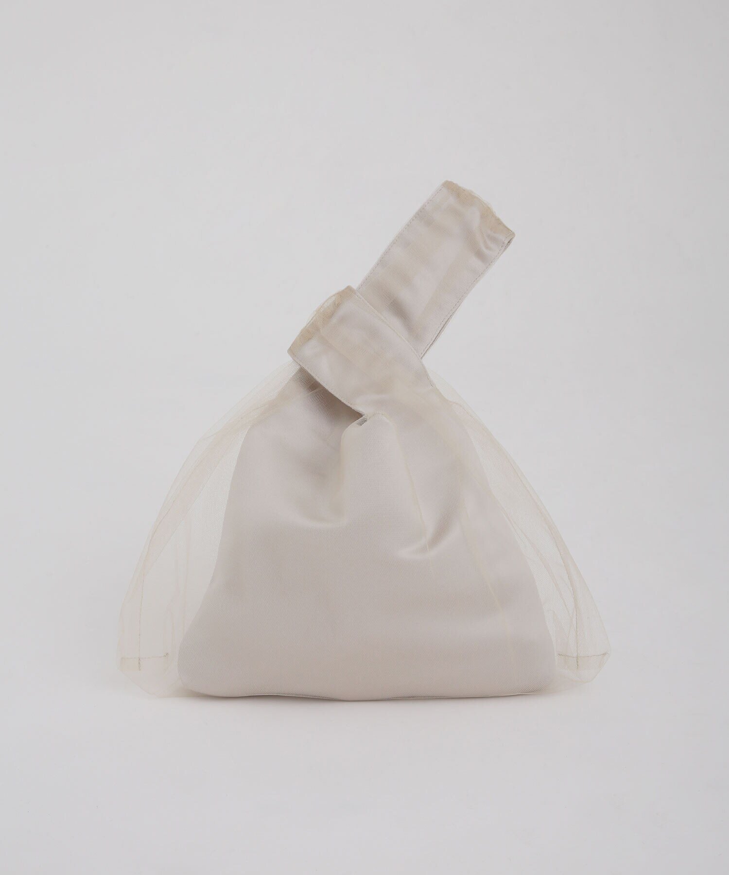 【SALE／20%OFF】NANO universe Kaene/チュールドッキングハンドバッグ ナノユニバース バッグ その他のバッグ ブラック ベージュ【送料無料】のサムネイル