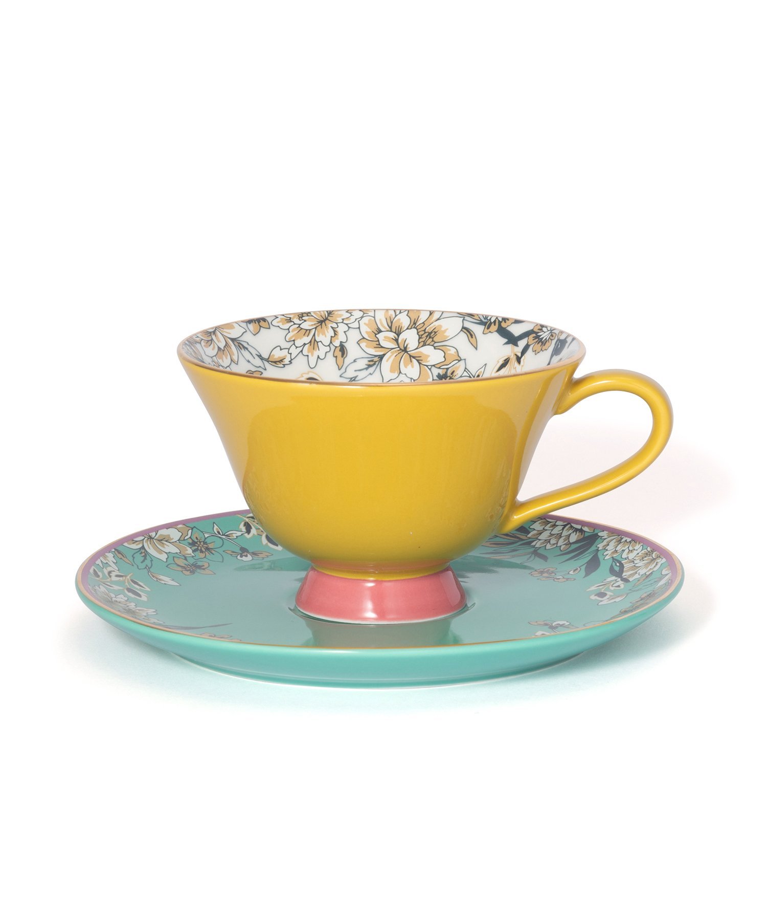 【SALE／50%OFF】Francfranc シノワズリ カップ&ソーサー フランフラン 食器・調理器具・キッチン用品 食器・皿 イエローのサムネイル