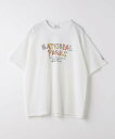 【SALE／30 OFF】UNITED ARROWS green label relaxing 【別注】＜PARKS PROJECT＞GLR NATIONAL プリント Tシャツ ユナイテッドアローズ アウトレット トップス カットソー Tシャツ ホワイト【送料無料】