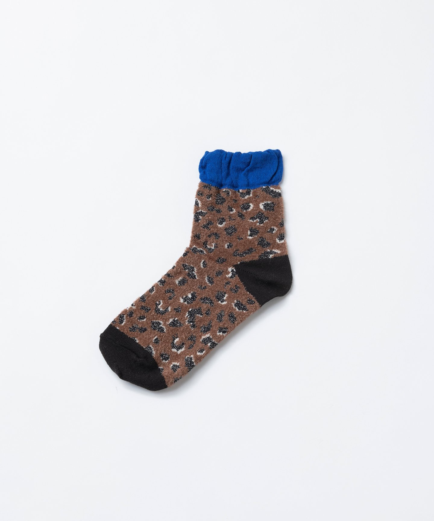 TRICOTE LEOPARD PATTERN SOCKS トリコテ 靴下 レッグウェア 靴下 ブラウン グレー