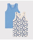 【SALE/20%OFF】PETIT BATEAU タンクトップ2枚組 プチバトー インナー・ルームウェア その他のインナー・ルームウェア