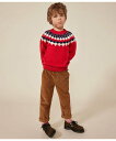 【SALE/10%OFF】PETIT BATEAU ウール&コットンニットプルオーバー プチバトー トップス ニット【送料無料】