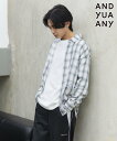 【SALE/30%OFF】GLOBAL WORK チェックシャツ長袖/AND YUA ANY/319409 グローバルワーク トップス シャツ・ブラウス ブルー...
