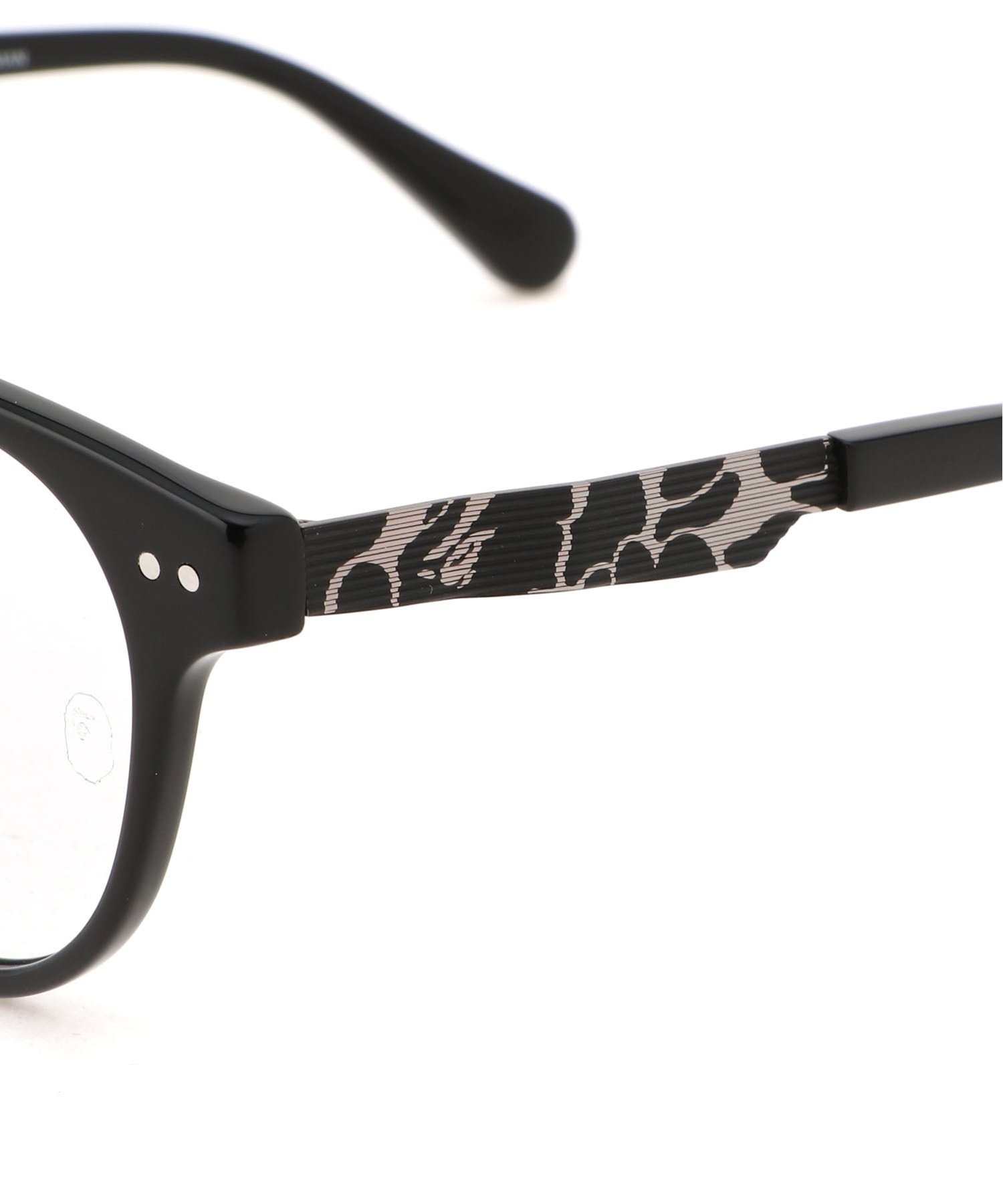 A BATHING APE OPTICAL FLAME #12 ア ベイシング エイプ ファッション雑貨 メガネ ブラック【送料無料】