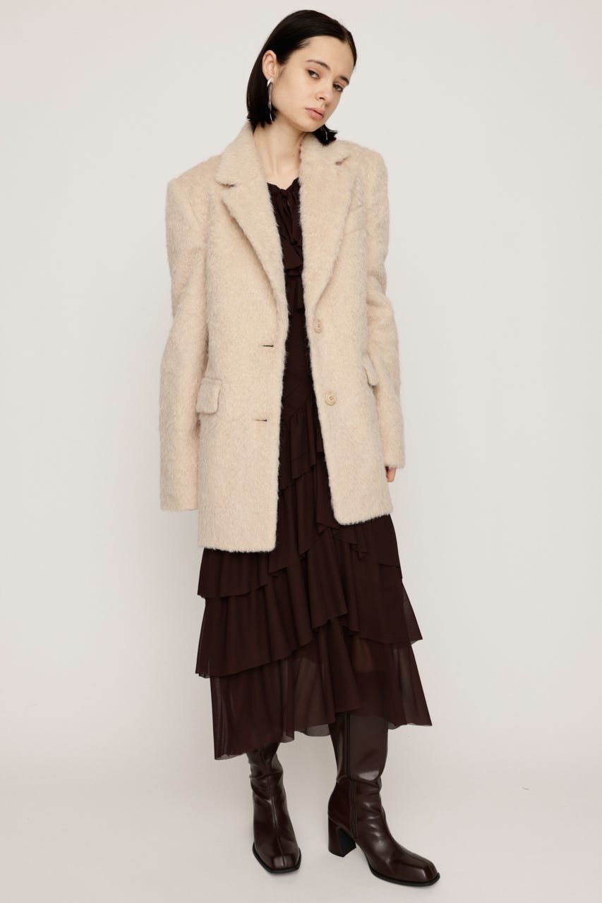 【SALE／30%OFF】SLY SHAGGY TAILORED ジャケット スライ ジャケット・アウター その他のジャケット・アウター ベージュ グレー【送料無料】