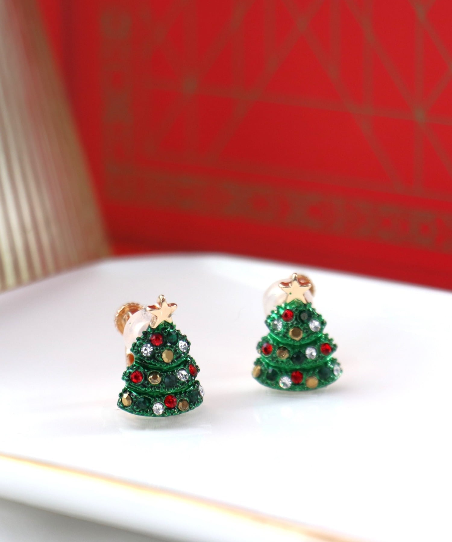 Three Four Time Three Four Time/クリスマスツリーイヤリング スリーフォータイム アクセサリー・腕時..