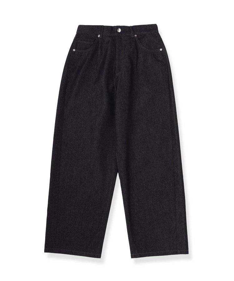 tk.TAKEO KIKUCHI 【色褪せしにくいデニム】Comfy Fadeless Denim Seriesバレルデニム ティーケータケオキクチ パンツ ジーンズ・デニムパンツ ネイビー ブラック
